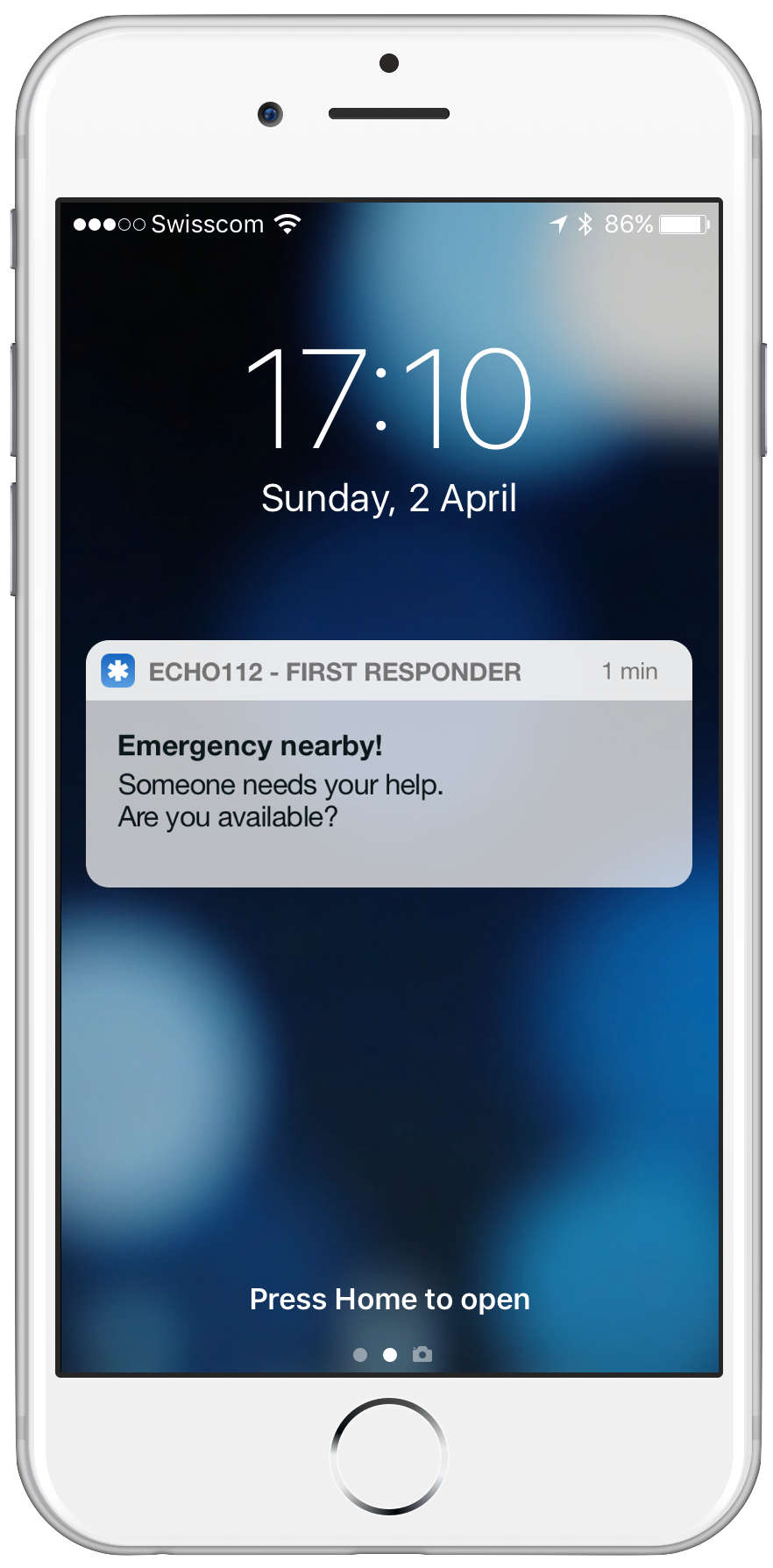 Emergency First Responder app screenshot press image